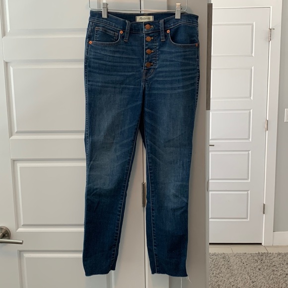 Madewell 10” High Rise Skinny Crop Jeans - Picture 1 of 7